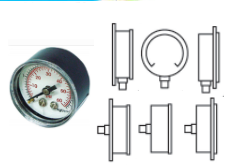 Manômetros / Modelo: Ø 40 mm, Ø 49 mm, Ø 50 mm, Ø 60 mm, Ø 66 mm, Ø 88 mm